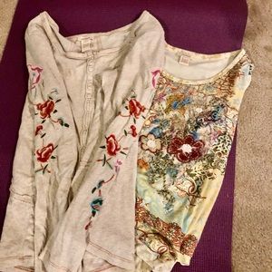 2 Sundance long sleeve t shirts. Size Lg